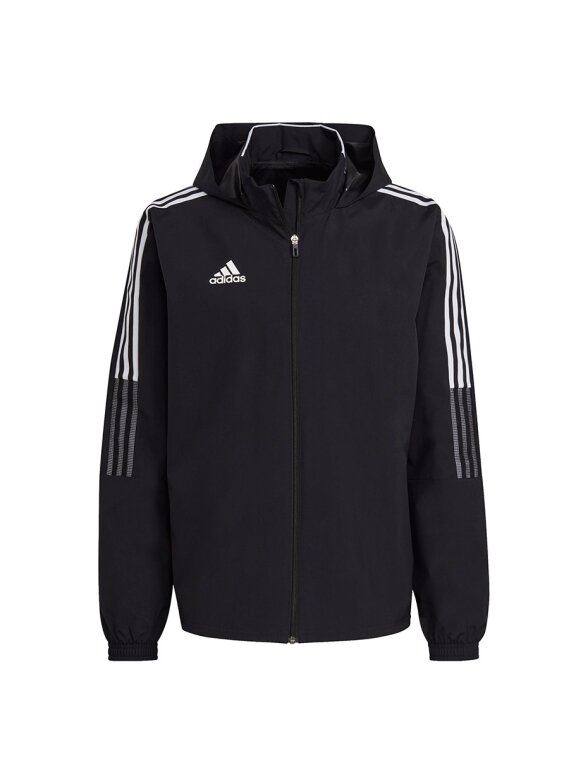 Adidas Tiro 21 Allweather vyriški džemperiai juodi GH4466 Adidas Tiro 21 Allweather vyriški džemperiai juodi GH4466