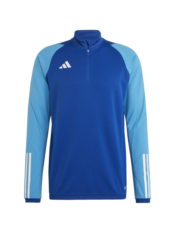 Vyriški adidas Tiro 23 Competition Training Top džemperiai, mėlyni HU1309 Vyriški adidas Tiro 23 Competition Training Top džemperiai, mėlyni HU1309