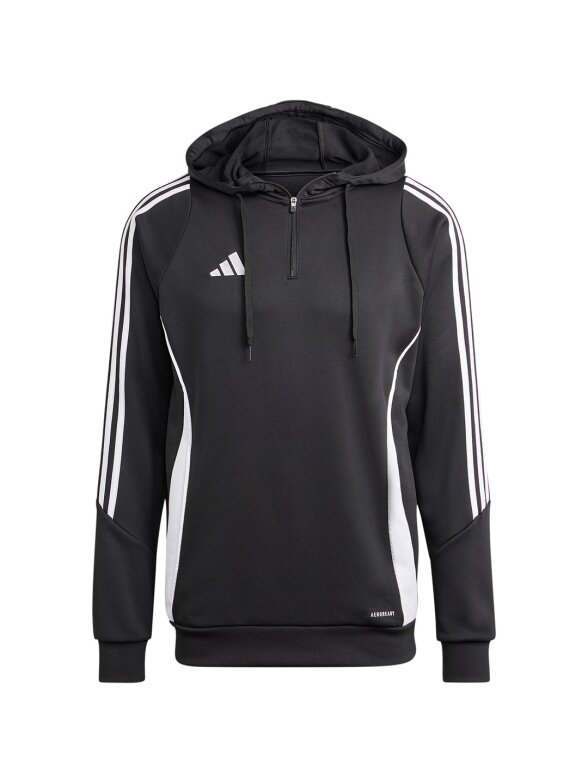 Adidas Tiro 24 Training Vyriški džemperiai su gobtuvu juodi IJ9957 Adidas Tiro 24 Training Vyriški džemperiai su gobtuvu juodi IJ9957