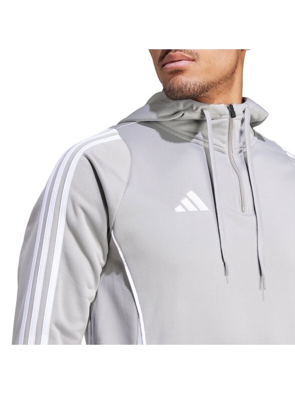 Adidas Tiro 24 Training vyriškas džemperis su gobtuvu, pilkas IR7551 2 Adidas Tiro 24 Training vyriškas džemperis su gobtuvu, pilkas IR7551 2