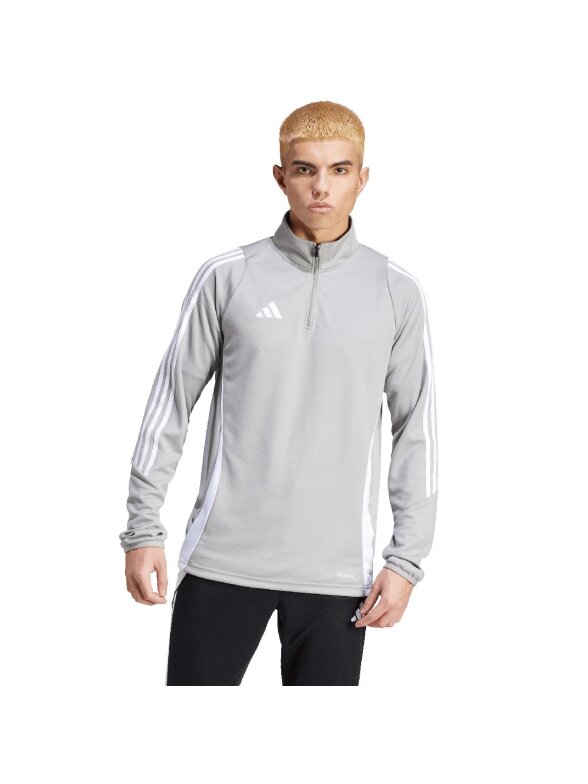 Vyriški „Adidas Tiro 24 Training Top“ džemperiai, pilki ir balti IS1041 2 Vyriški „Adidas Tiro 24 Training Top“ džemperiai, pilki ir balti IS1041 2
