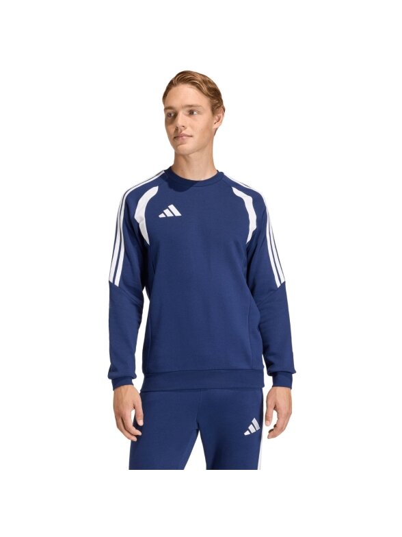 Adidas Tiro 26 League Sweat Crew vyriškas džemperis, tamsiai mėlynos ir baltos spalvos KF5816 Adidas Tiro 26 League Sweat Crew vyriškas džemperis, tamsiai mėlynos ir baltos spalvos KF5816