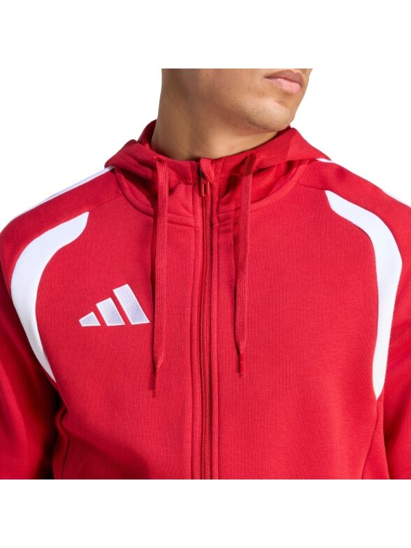 Adidas Tiro 26 League Sweat Full Zip Hoodie džemperis vyrams raudonas KF9106 3