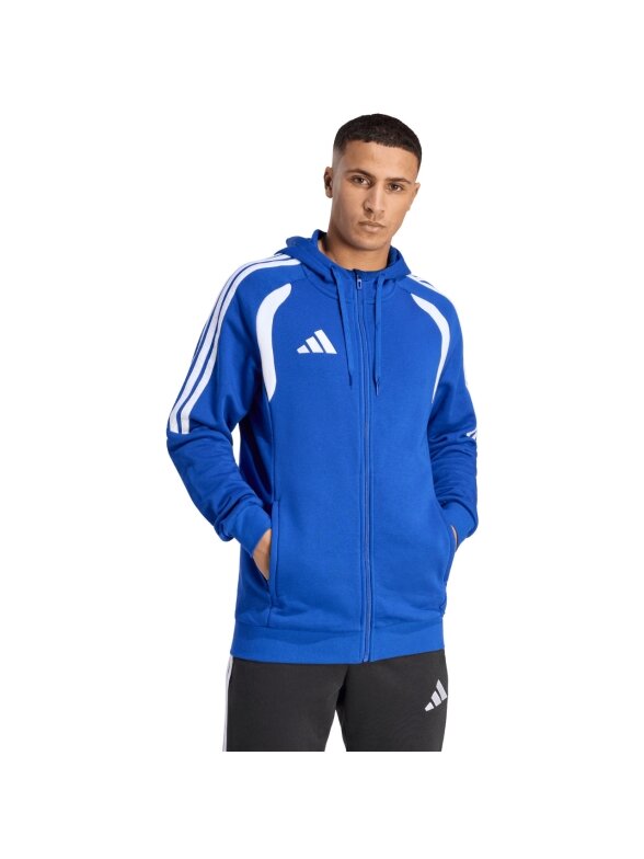 adidas Tiro 26 League Sweat Full Zip Hoodie džemperis vyrams mėlynas KF9105 adidas Tiro 26 League Sweat Full Zip Hoodie džemperis vyrams mėlynas KF9105