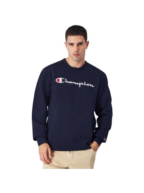 Champion Crewneck vyriškas palaidinė, tamsiai mėlynas 220254 BS501 Champion Crewneck vyriškas palaidinė, tamsiai mėlynas 220254 BS501