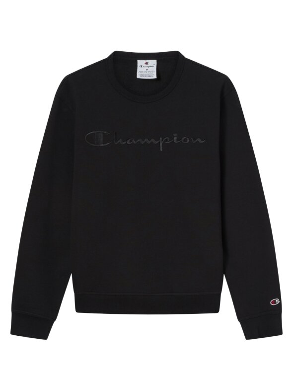 Džemperis vyriškas Champion Crewneck megztinis juodas 220272 KK001 1 Džemperis vyriškas Champion Crewneck megztinis juodas 220272 KK001 1