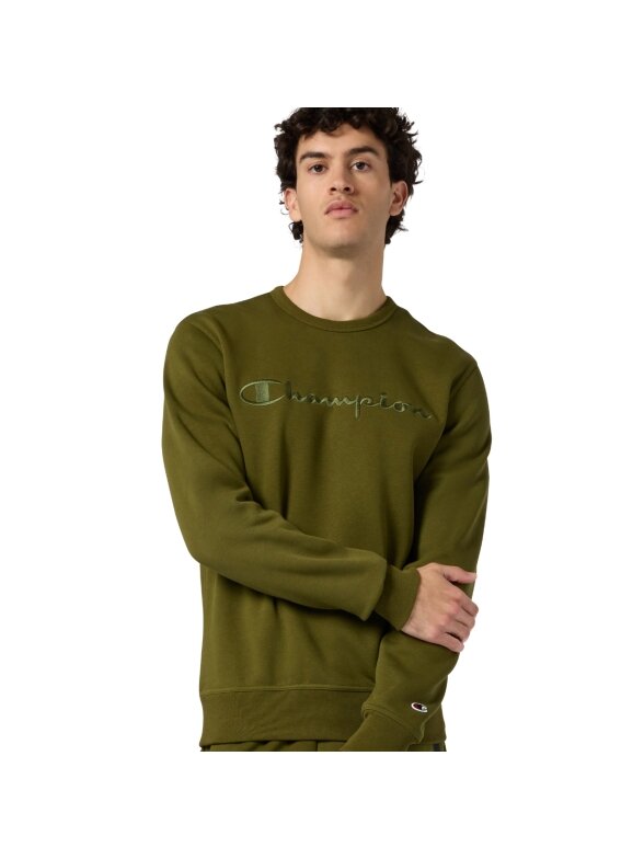 „Džemperis“ vyrų čempiono megztinis „Crewneck“ alyvuogių spalvos 220272 GS585 3 „Džemperis“ vyrų čempiono megztinis „Crewneck“ alyvuogių spalvos 220272 GS585 3