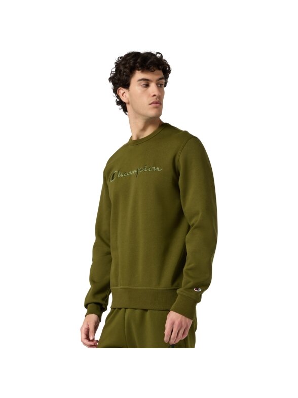 „Džemperis“ vyrų čempiono megztinis „Crewneck“ alyvuogių spalvos 220272 GS585 „Džemperis“ vyrų čempiono megztinis „Crewneck“ alyvuogių spalvos 220272 GS585