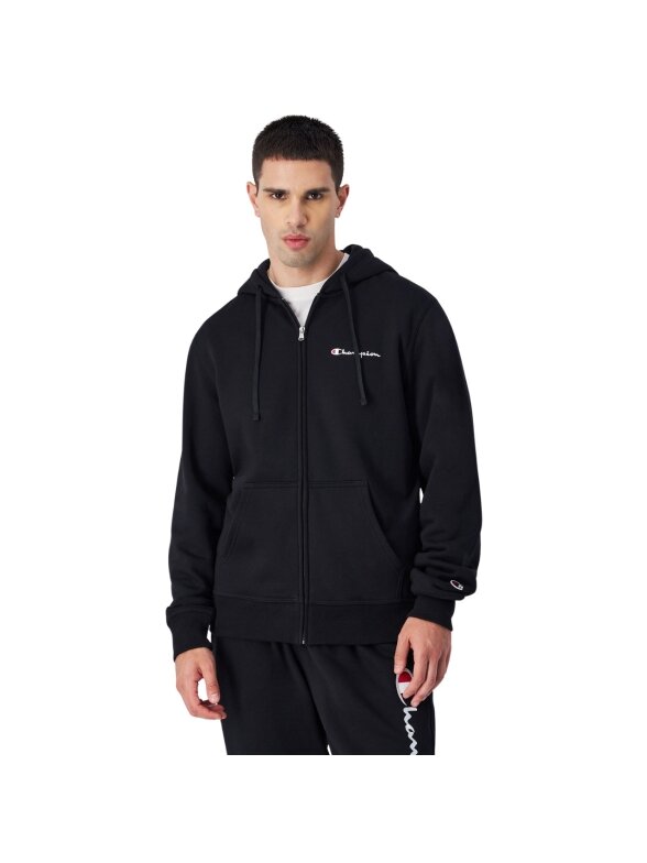 Vyriškas Džemperis Champion Hoodie su užtrauktuku juodas 220260 KK001 Vyriškas Džemperis Champion Hoodie su užtrauktuku juodas 220260 KK001