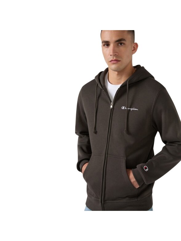 Champion vyriškas džemperis su užtrauktuku Hooded Full Zip Sweatshirt, rudas 221794 GS509 3 Champion vyriškas džemperis su užtrauktuku Hooded Full Zip Sweatshirt, rudas 221794 GS509 3
