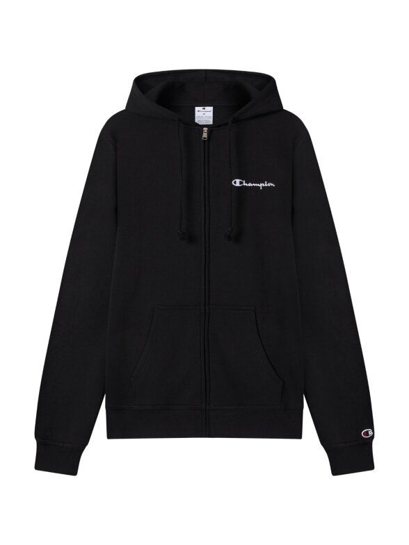 Champion vyriškas džemperis su užtrauktuku Hooded Full Zip Sweatshirt, juodas 221794 KK001 1 Champion vyriškas džemperis su užtrauktuku Hooded Full Zip Sweatshirt, juodas 221794 KK001 1