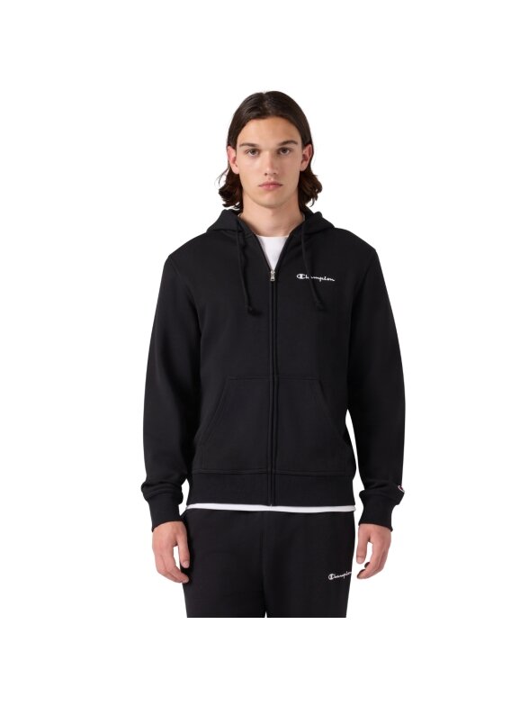 Champion vyriškas džemperis su užtrauktuku Hooded Full Zip Sweatshirt, juodas 221794 KK001 Champion vyriškas džemperis su užtrauktuku Hooded Full Zip Sweatshirt, juodas 221794 KK001