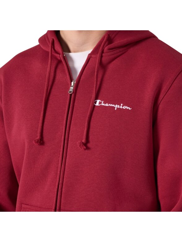 Champion vyriškas džemperis su užtrauktuku Hooded Full Zip Sweatshirt, raudonas 221794 RS508 3 Champion vyriškas džemperis su užtrauktuku Hooded Full Zip Sweatshirt, raudonas 221794 RS508 3