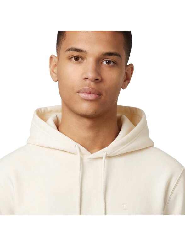 Džemperis vyriškas Champion Hoodie megztinis kremas 220783 YS084 3 Džemperis vyriškas Champion Hoodie megztinis kremas 220783 YS084 3