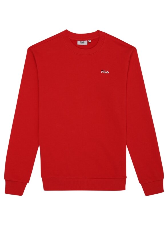 Vyrų Palaidinė Fila Leverano įprastos ekipažo prakaitas raudonas FAM0876 30002 Vyrų Palaidinė Fila Leverano įprastos ekipažo prakaitas raudonas FAM0876 30002