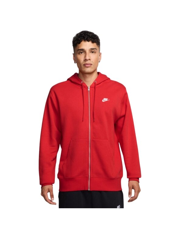 Džemperis vyriškas Nike Club BB FZ Hoodie raudonas FN3861 657