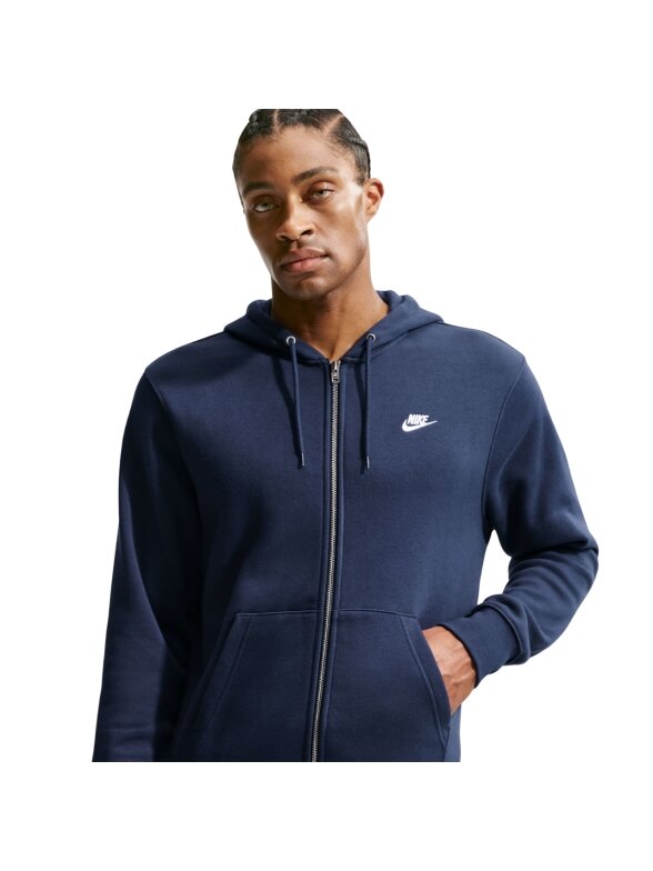 Nike vyriškas džemperis su užtrauktuku Club BB FZ Hoodie, tamsiai mėlynas FN3861 451 2