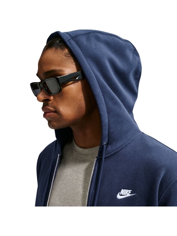 Nike vyriškas džemperis su užtrauktuku Club BB FZ Hoodie, tamsiai mėlynas FN3861 451 4