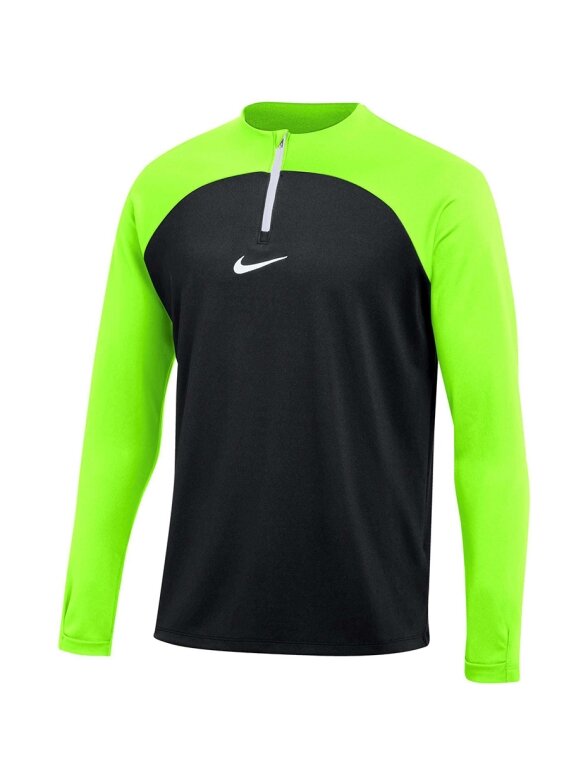 Nike NK Dri-FIT Academy Drill Top K vyriškas džemperis juodos ir žalios spalvos DH9230 010
