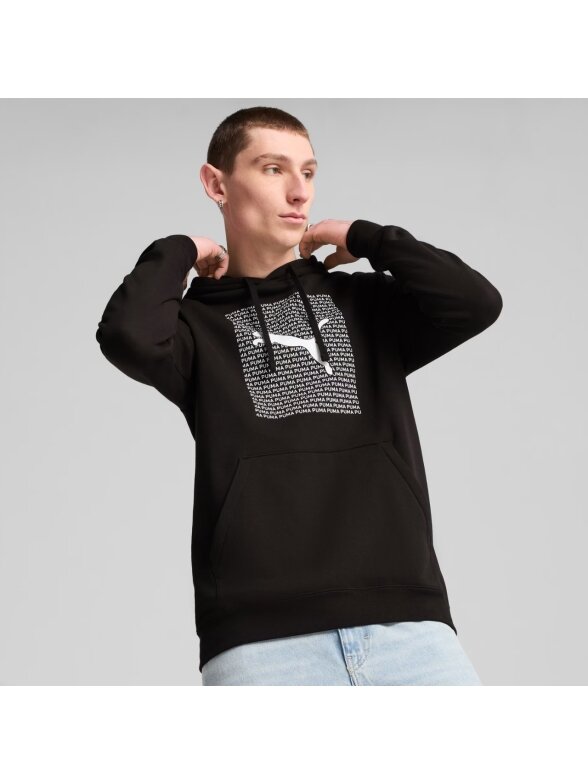 Puma Ess Logo Lab Hoodie FL džemperis vyrams juodas 684669 01 2