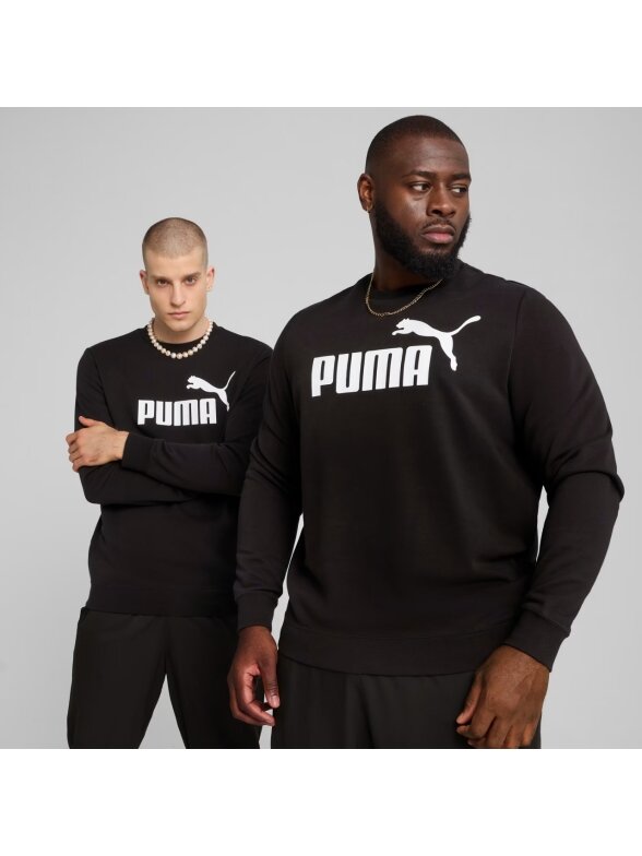 Puma ESS No.1 Logo Crew TR vyriški megztiniai juodi 682560 01 2