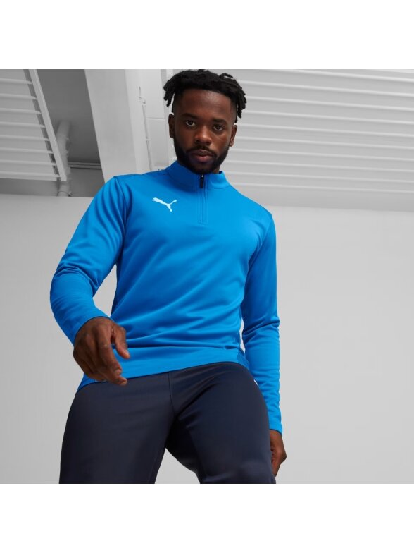 Puma TeamGoal Training 1/4 Zip Top moterims mėlyna džemperis 658629 02 2