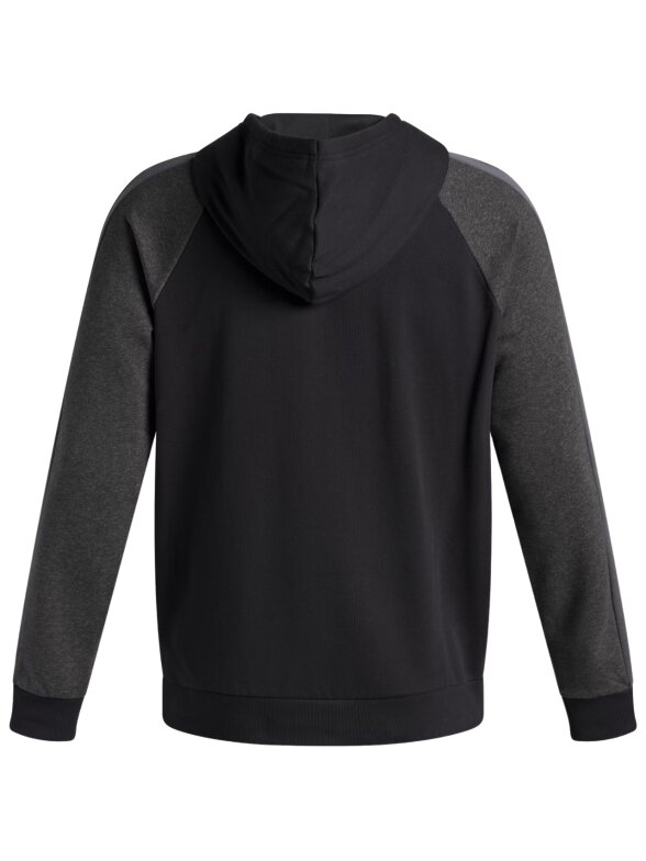 Under Armour Rival Fleece Colorblock Hoodie džemperis vyrams juodas 6003958 001 2