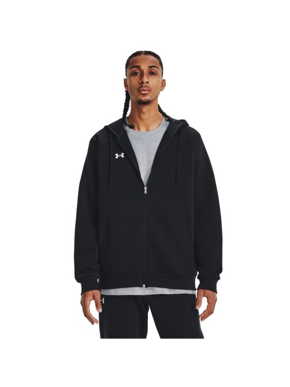 „Džemperis“ vyriškas „Under Armour“ „Fleece FZ“ juodas gobtuvas 1379767 001