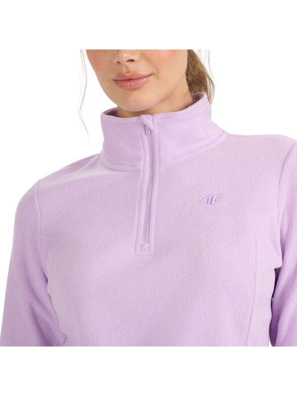 4F moterų poliarinė striukė F069 šviesiai violetinė 4FWAW25UFLEF069 52S 4