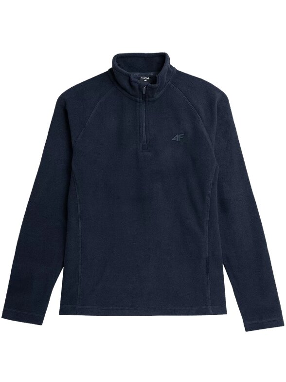 Fleece džemperis mergaitei 4F, tamsiai mėlynas HJZ21 JBIDP001 31S