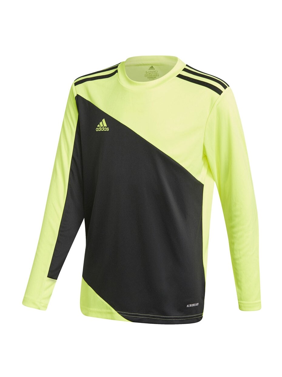 Adidas Squadra 21 Vartininko Džersis Jaunimo vaikiški vartininko džemperiai, juodos ir lime spalvos GN5794 Adidas Squadra 21 Vartininko Džersis Jaunimo vaikiški vartininko džemperiai, juodos ir lime spalvos GN5794