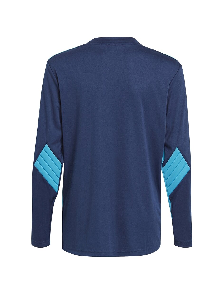 Adidas Squadra 21 Goalkepper Jersey Jaunimo vartininko džemperis vaikams, mėlynai tamsiai mėlynas GN6947 1 Adidas Squadra 21 Goalkepper Jersey Jaunimo vartininko džemperis vaikams, mėlynai tamsiai mėlynas GN6947 1