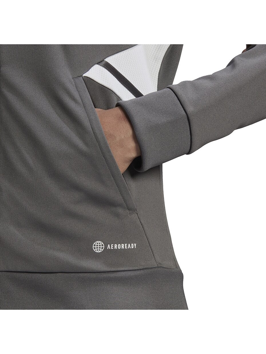 Adidas Condivo 22 Track Jacket Full Zip moteriškas džemperis pilkos ir baltos spalvos HD2280 5
