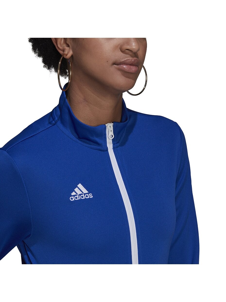 Adidas Entrada 22 Track Jacket moteriškas džemperis, mėlynas HG6293 4