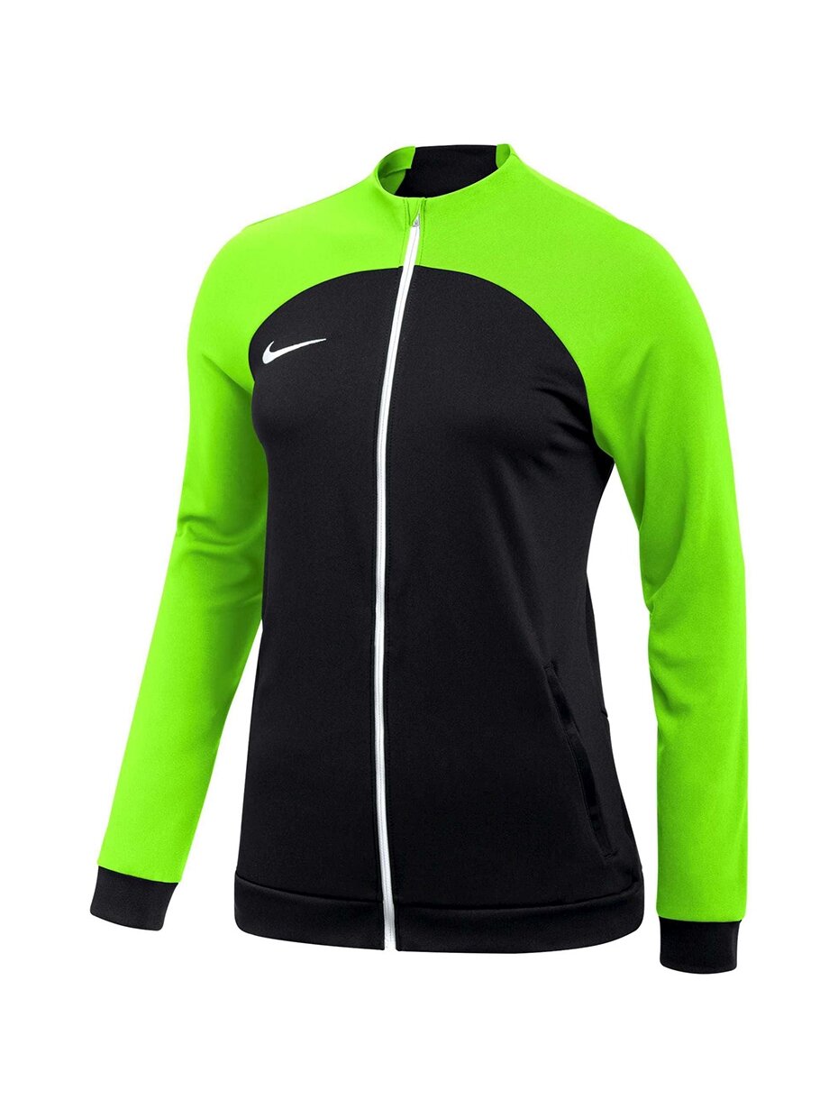 Nike Dri-FIT Academy Pro Track Jacket moteriškas džemperis juodos ir žalios spalvos K DH9250 010 Nike Dri-FIT Academy Pro Track Jacket moteriškas džemperis juodos ir žalios spalvos K DH9250 010
