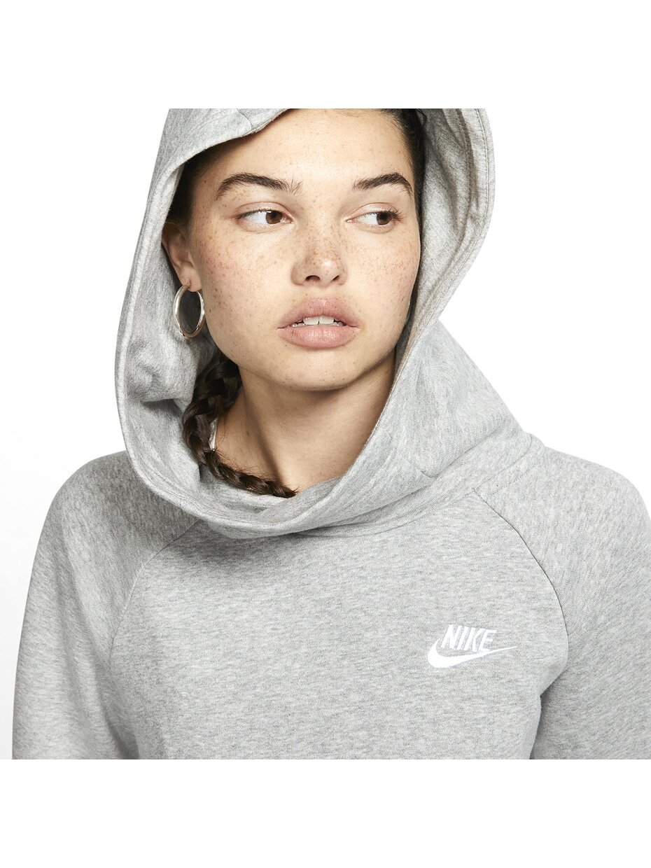 Nike Essentials Fnl Po Flc moteriškas džemperis, pilkas BV4116 063 2 Nike Essentials Fnl Po Flc moteriškas džemperis, pilkas BV4116 063 2