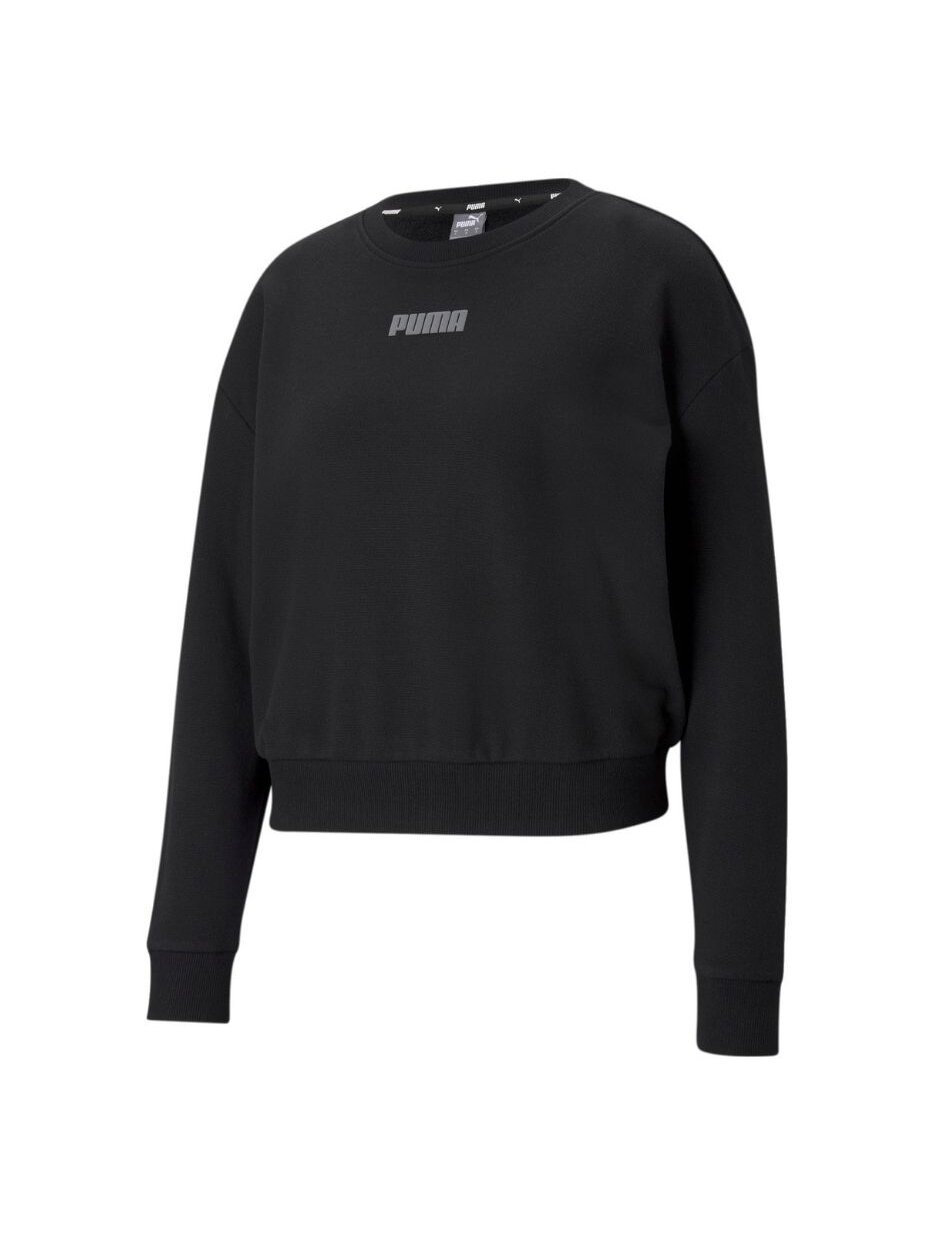 Puma Modern Basics Crew TR moteriškas džemperis juodas 585932 01 Puma Modern Basics Crew TR moteriškas džemperis juodas 585932 01