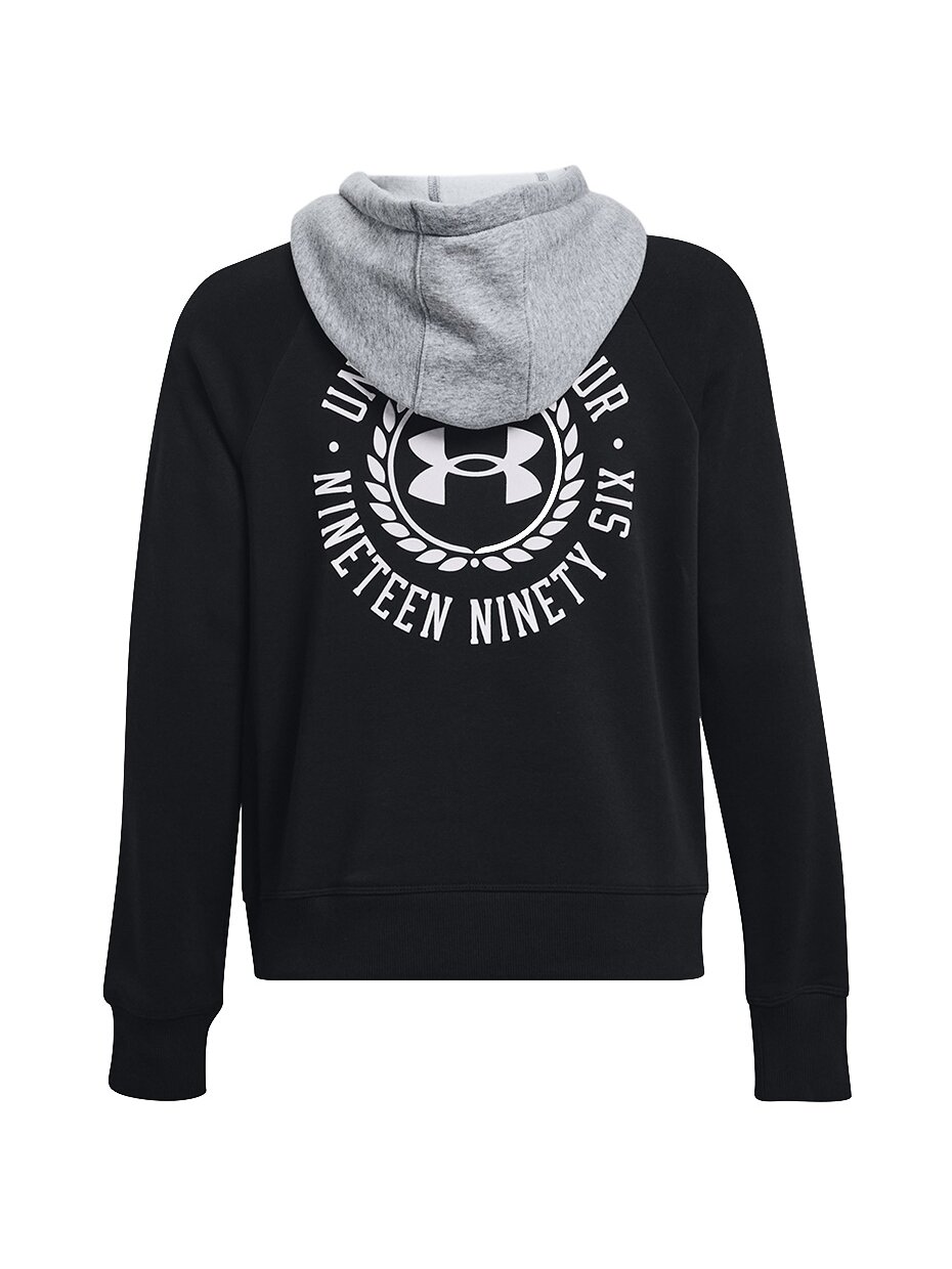 Under Armour Rival Fleece CB Hoodie moteriškas džemperis juodas 1373031 001 2