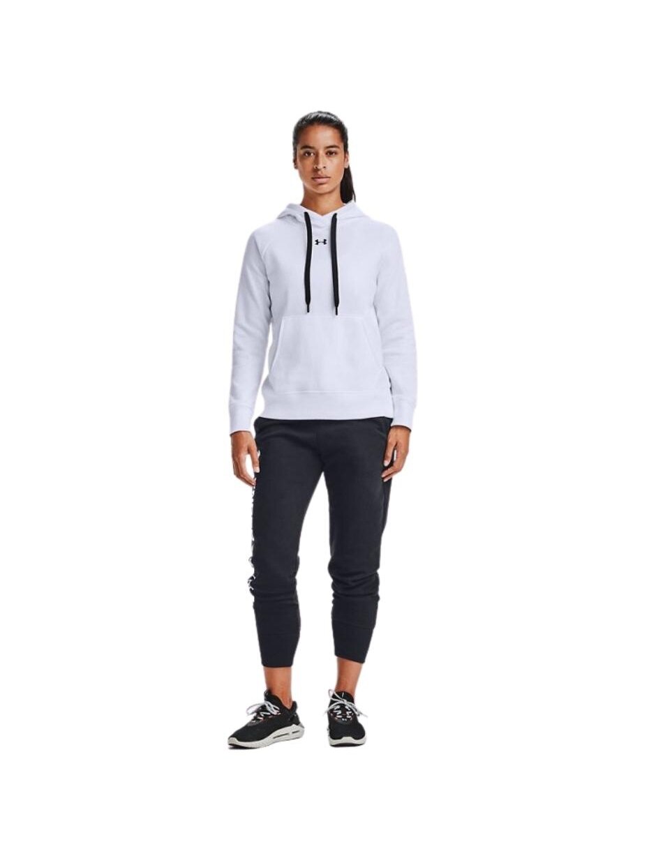 Under Armour Rival Fleece HB Hoodie moteriškas džemperis baltas 1356317 100 2 Under Armour Rival Fleece HB Hoodie moteriškas džemperis baltas 1356317 100 2