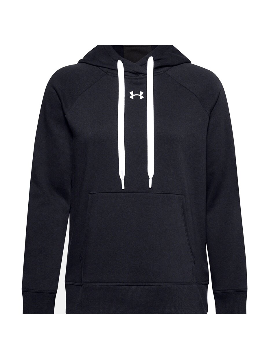 Under Armour Rival Fleece Hb Hoodie moteriškas džemperis juodas 1356317 001 Under Armour Rival Fleece Hb Hoodie moteriškas džemperis juodas 1356317 001