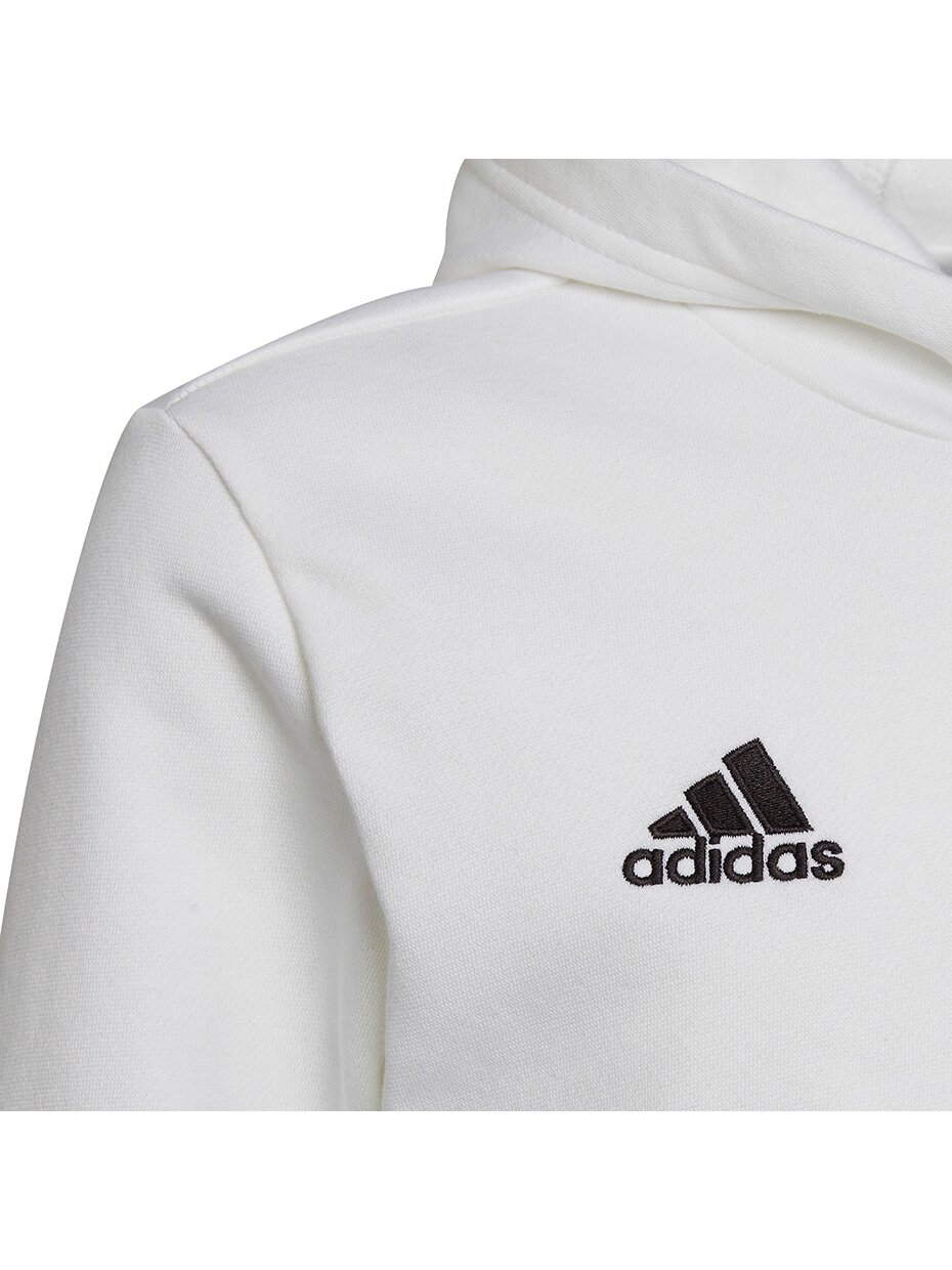Adidas Entrada 22 Hoody vaikiškas džemperis, baltas HG6303 2 Adidas Entrada 22 Hoody vaikiškas džemperis, baltas HG6303 2