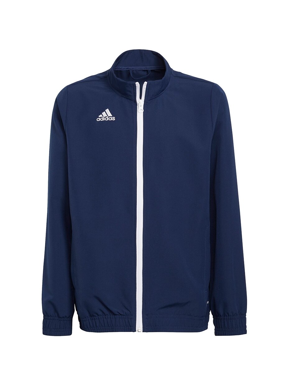 Adidas Entrada 22 Presentation Jacket vaikiškas džemperis, tamsiai mėlynas H57482 Adidas Entrada 22 Presentation Jacket vaikiškas džemperis, tamsiai mėlynas H57482