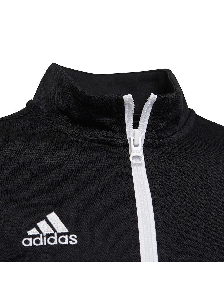 Adidas Entrada 22 Tk Jkt vaikiškas džemperis, juodas H57520 2 Adidas Entrada 22 Tk Jkt vaikiškas džemperis, juodas H57520 2