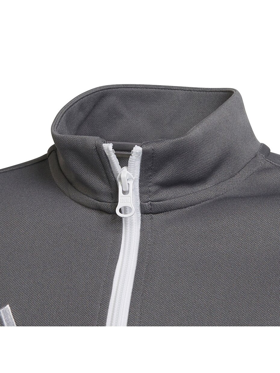 Adidas Entrada 22 Track Jacket vaikiškas džemperis, pilkas H57521 2 Adidas Entrada 22 Track Jacket vaikiškas džemperis, pilkas H57521 2
