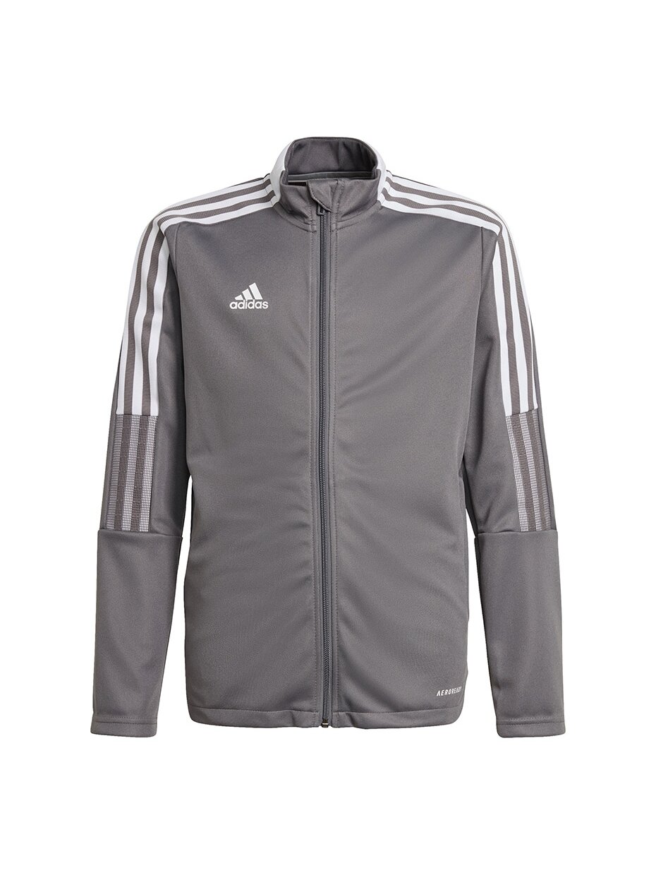 Adidas Tiro 21 Track vaikiškas džemperis pilkas GM7311 Adidas Tiro 21 Track vaikiškas džemperis pilkas GM7311