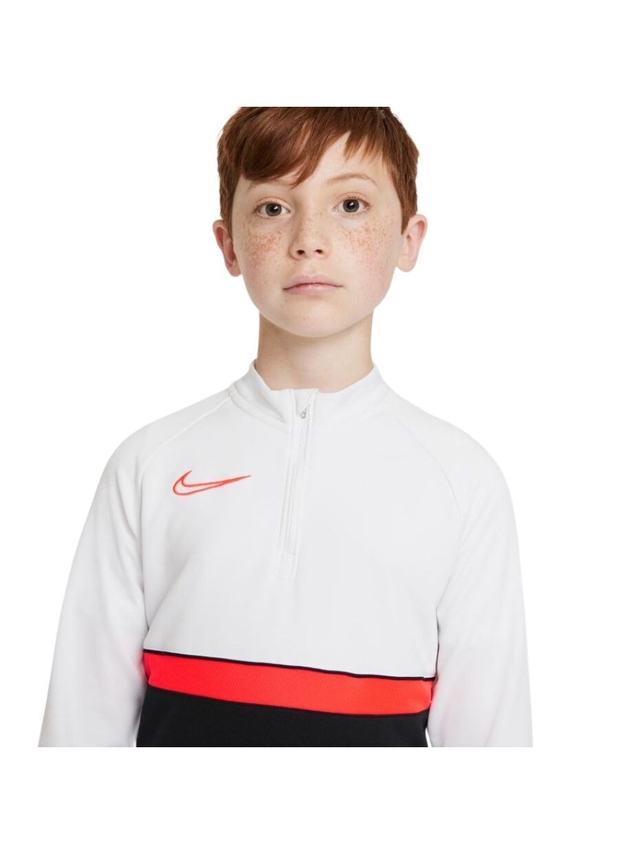 Nike DF Academy 21 Drill Top vaikiški džemperiai juodi, balti ir raudoni CW6112 016 3
