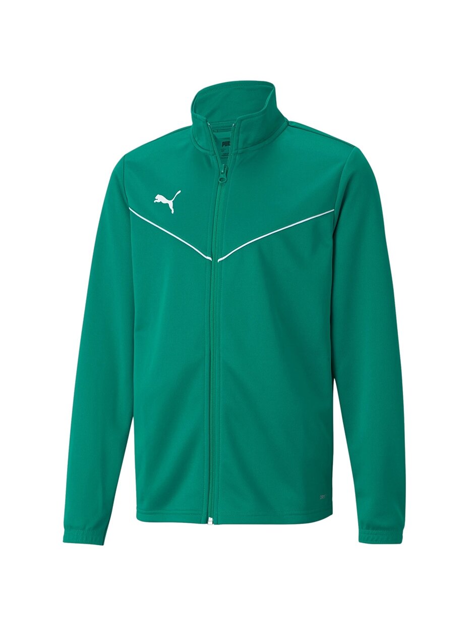 Puma teamRISE Training Poly Jacket Jr vaikiškas džemperis žalias 657393 05 Puma teamRISE Training Poly Jacket Jr vaikiškas džemperis žalias 657393 05