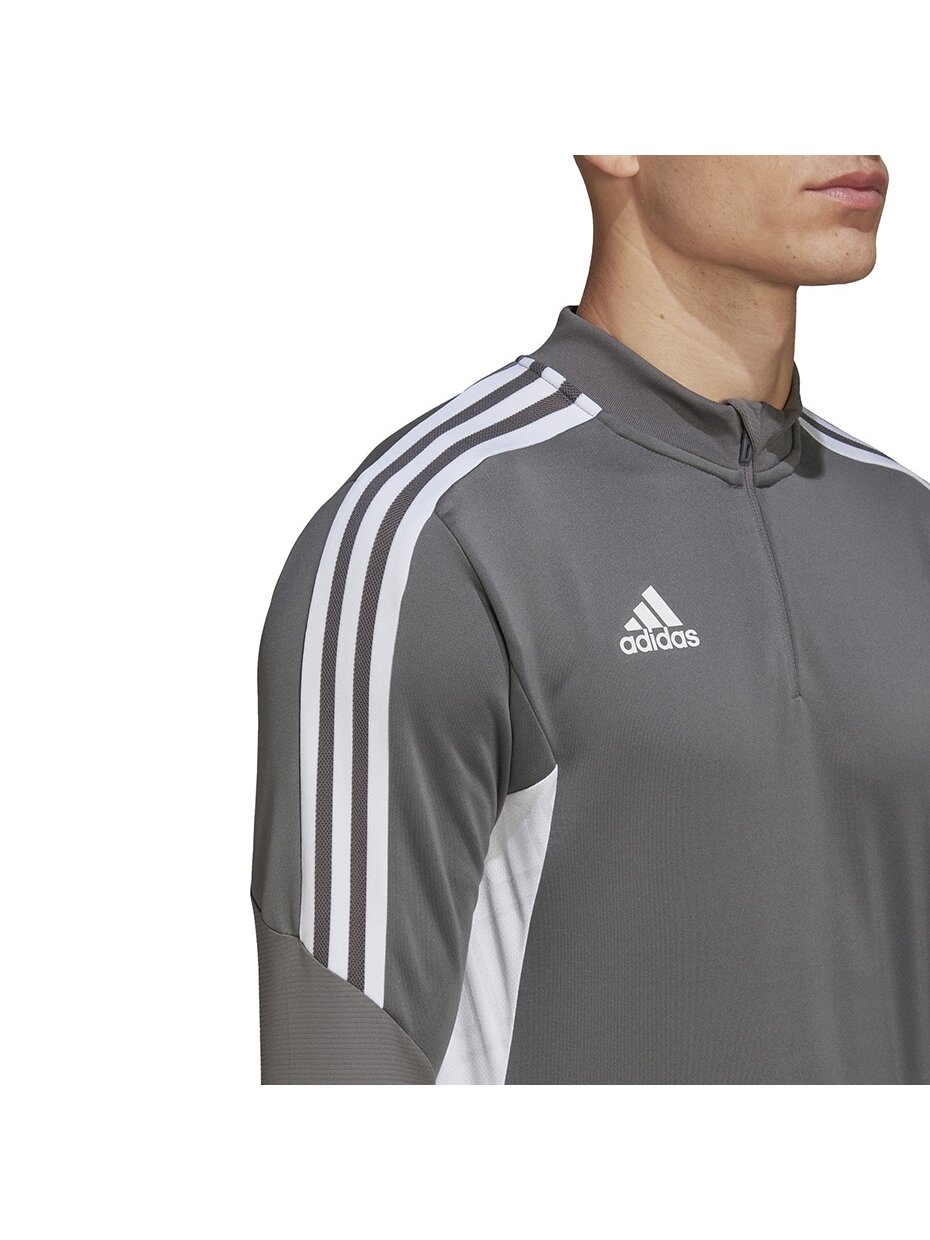 Vyriški Adidas Condivo 22 Training 1/2 džemperiai su užtrauktuku pilkos ir baltos spalvos HD2312 2