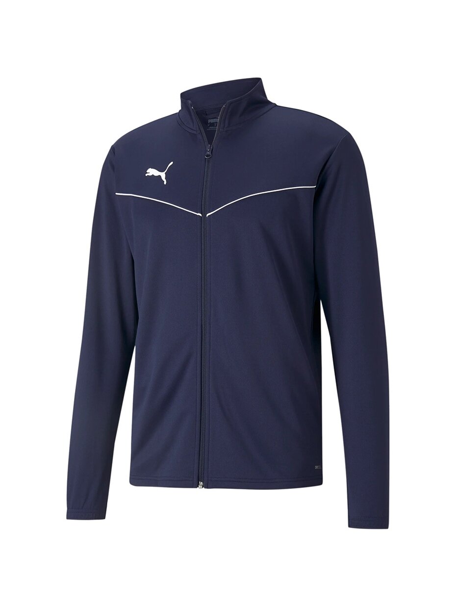 Puma teamRISE Training Poly Jacket vyriškas džemperis, tamsiai mėlynas 657392 06 Puma teamRISE Training Poly Jacket vyriškas džemperis, tamsiai mėlynas 657392 06