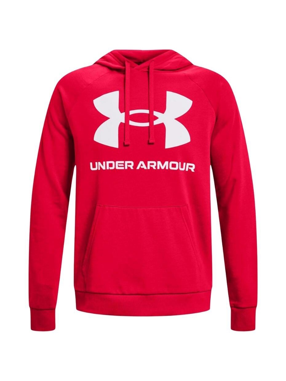 Under Armour Rival Fleece Big Logo HD vyriškas džemperis raudonas 1357093 600